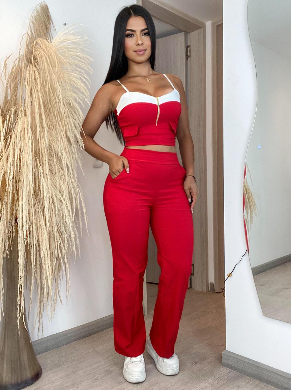 Conjunto 2 piezas pantalón y top